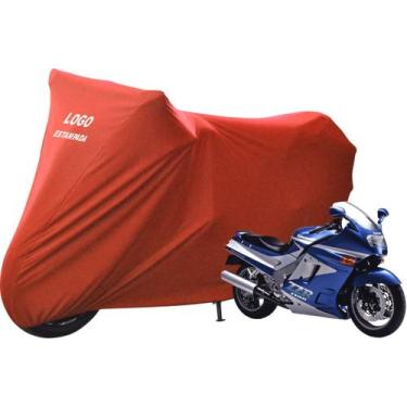 Imagem de Capa Para Proteger Moto Kawasaki Ninja ZZ R 1100 - Mz, Vermelha