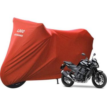 Imagem de Capa De Tecido Para Moto Kawasaki Z 400 Z 650 Z 750 - Mz, Vermelha