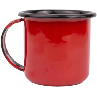 Imagem de Caneca Esmaltada Colorida 160 ml nº06 - Esmaltados Silva, Vermelho