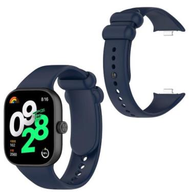 Imagem de Pulseira Silicone confortável para Redmi Watch 4 - Genérica, Azul Mari