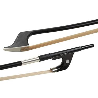 Imagem de Arco baixo alemão composto de carbono, metade forrado, garra de fio de níquel - 3/4 - preto