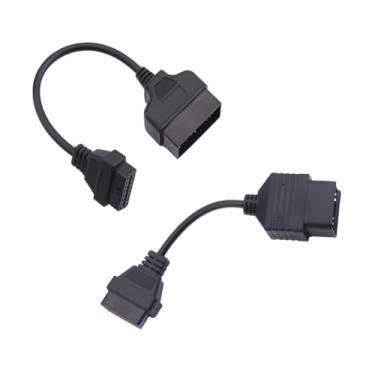 Imagem de OCESTORE 2 peças OBD1 para OBD2 cabo adaptador adaptador de ferramenta de diagnóstico 22 pinos para 16 pinos e 17 pinos para 16 pinos para cabo de ferramenta de diagnóstico Toyo ta OBD1 para OBD2