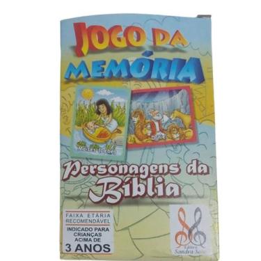 Imagem de Kit 54 Caixas de Jogo da Memória Biblico com 20 Peças Cada Para Festa 