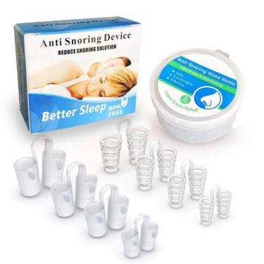 Imagem de Dilatador Nasal Anti Ronco Interno Silicone Apinéia Kit 8 Respire Melh