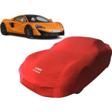 Imagem de Capa De Tecido Para Proteção Carro Mclaren 570 Gt - Mz, Vermelha