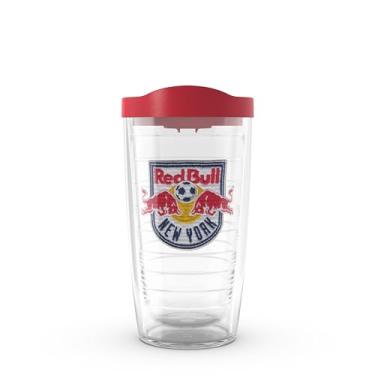 Imagem de Tervis Copo de viagem MLS New York Red Bulls - logotipo primário feito nos EUA, copo de viagem com isolamento de parede dupla, mantém as bebidas frias e quentes, 473 ml, clássico