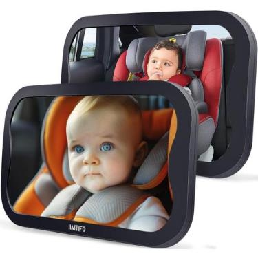 Imagem de Espelho de Carro para Bebê AMTIFO (2 Unidades) - Anti-Shake para 2 Ass