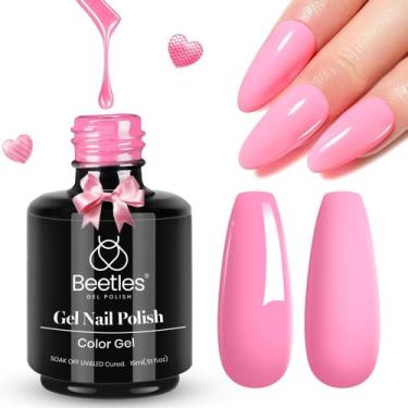 Imagem de Verniz em Gel Beetles Pink 15ml - Unhas Perfeitas