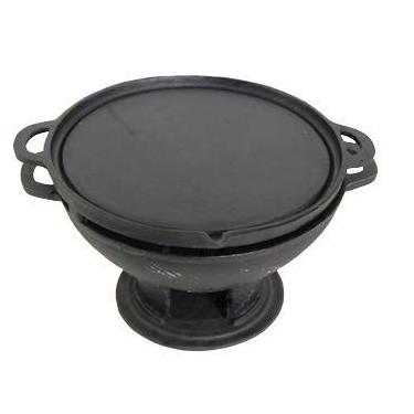 Imagem de Gengiskan de ferro fundido com 01 chapa picanheira - FUNDICAO SANTA BA