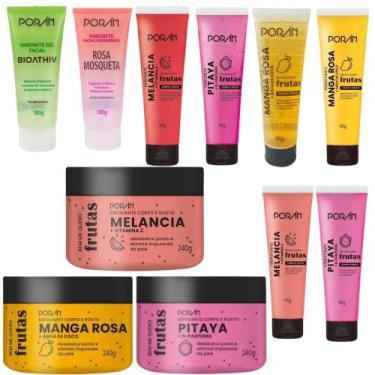Imagem de Kit Completo Porán Hidtatante/Sabonete Liquido/Esfoliante - Facial Cor