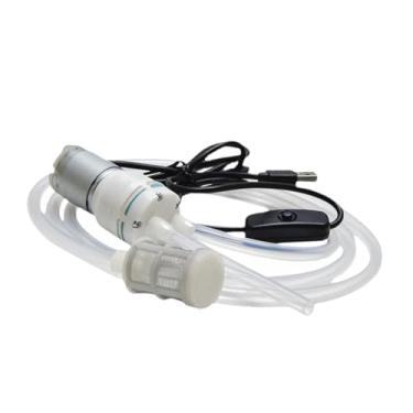 Imagem de Generic Bomba de transferência de vinho, USB, Bomba de preparação elétrica portátil portátil de baixo ruído por portátil para cerveja kombucha, Tubo de Silício 100cm