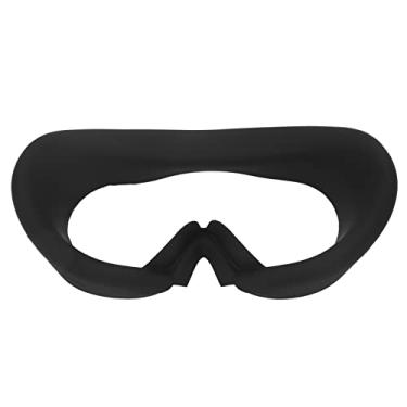 Imagem de Almofada Facial VR, Capa Facial VR de Silicone, Resistente à Sujeira, Abertura de Molde de Máquina Real Integrada para Jogos (Preto)