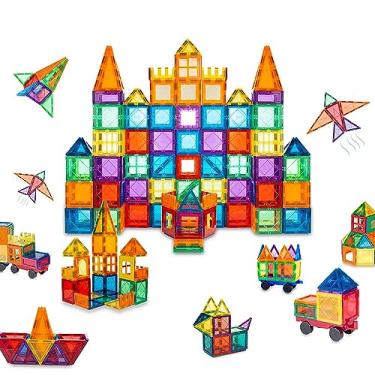 Imagem de Brastoy Blocos de Montar Magnéticos Construção Infantil Brinquedo (65 Peças)