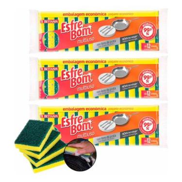 Imagem de Esponja Multiuso Esfrebom Bettanin Leve 36 Pague 30 Unidades - Betanin