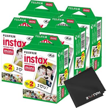 Imagem de Fujifilm Instax Mini Filmes para câmeras instantâneas: Total de 100 fotos, (10 folhas x 10), capture memórias a qualquer hora, em qualquer lugar, solução abrangente de tecido de desempenho definitivo