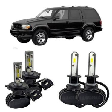 Imagem de Kit Ultra Led Farol Alto Baixo H4 Milha Explorer 1995 A 2001 - Autovex