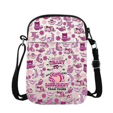 Imagem de ZJXHPO Bolsa tiracolo de gato com desenho animado I Am Not Crazy My Reality Is Just Different Than Yours Bolsa mensageiro Crazy Cat Bolsa de transporte, Crazy Cb, Tendência