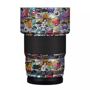 Imagem de 50 1.8 Película protetora para lente de câmera película protetora decalque adesivo anti-arranhões acessórios para Panasonic Lumix S 50 mm F1.8 (Graffiti White)