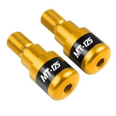 Imagem de Extremidades de manoplas de guidão de motocicleta, tampas de extremidade de manoplas, acessórios deslizantes de peso para MT125 2014-2016 2015 2016 MT-125 MT 125