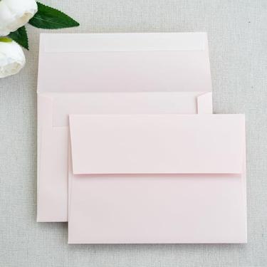 Imagem de PONATIA 50 envelopes 12 x 17 cm, envelopes A7 autoselados para casamentos, cartões de convite, fotos, cartões postais, cartões de felicitações, chá de bebê, formatura, cartões de presente de Natal