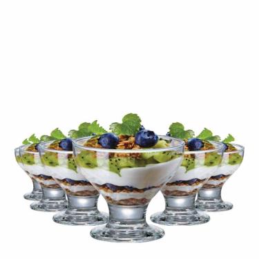 Imagem de Jogo de Taças para Sobremesa Ruvolo Paradise Vidro 282ml 6 Pcs