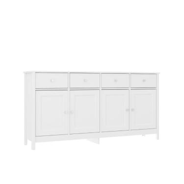 Imagem de Aparador Buffet Ditália 4 Portas 4 Gavetas R-626 Branco