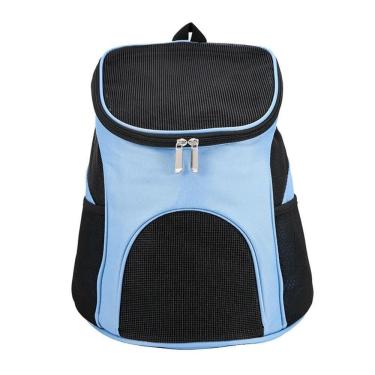 Imagem de Mochila Passeio Caes Gatos Bolsa Transporte Pet Dog Bag Viagem Canguru Cachorros Petshop Azul