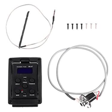 Imagem de 4 Banda Pickup EQ Guitar Effect Pedal Equalizador profissional com sintonizador de cor para guitarra acústica Performance Plastic Metal Housing