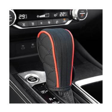 Imagem de BESULEN Capa de manípulo de mudança de marchas de carro, couro antiderrapante, respirável, automático, protetor de manete de câmbio, acessórios de decoração, universal para caminhão SUV Sedan (preto