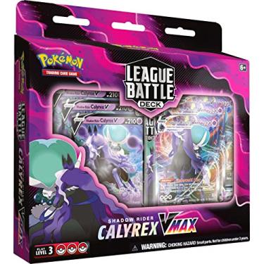 Imagem de Pokémon TCG: Shadow Rider Calyrex VMAX League Battle Deck (60 Cards Ready to Play Deck, 3 Foil V Cards & 3 Foil VMAX Cards)
