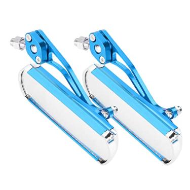 Imagem de QANYEGN 1 par de visão traseira do guiador da bicicleta, espelhos retrovisores ajustáveis ​​da bicicleta, espelho de rotação 360 para bicicletas de estrada de montanha