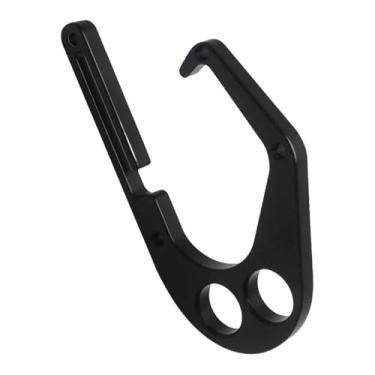 Imagem de oshhni Gancho de alumínio para trepadeira de árvores, gancho para ferramenta de motosserra externa de operação única para cinto de carpinteiro XL