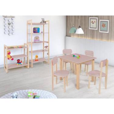 Imagem de Conjunto Colorê Para Quarto Infantil Estante 75cm + Estante 150cm + Me