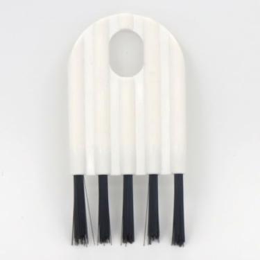 Imagem de Pincel de lacuna de teclado multifuncional durável cerdas macias escova de limpeza escova de tampa de copo doméstico (branco)