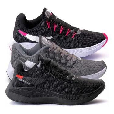 Imagem de Kit 3 Tênis Feminino Barato Original Oldsen Academia Treino Escola Mac