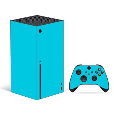 Imagem de Skin Wrap Compatible with Xbox Series X, Full Set Vinyl Decal Protective Sticker Cover for Game Console & Controller (Blue)