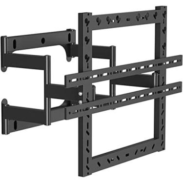 Imagem de ZHANQUAND Suporte universal de TV multifuncional de movimento total para TVs de 43 a 80 polegadas, suporte de parede para TV com braços articulados, extensão, inclinação, giro, suporta até 50 kg/110