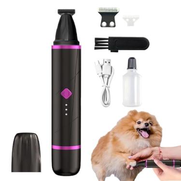 Imagem de Cortador de pata de cachorro - Aparador de tosador de animais de estimação pequeno | Moedor de unhas elétrico multifuncional kit de cuidados precisos e silenciosos para casa apartamento dormitório