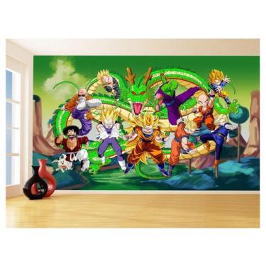 Imagem de Papel De Parede Dragon Ball Goku Vegeta Anime 3,5M Dbz292 - Você Decor