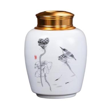 Imagem de YXCQHZM Urna funerária para cinzas de adultos e animais de estimação, urnas humanas pequenas de cremação, urna de lembrança de cerâmica para cinzas de cães/cinzas de gato/pássaros, vermelho B (B, 12