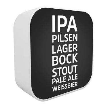 Imagem de Luminária Box Todo Tipo de Ceva – Decorativa, Bivolt, 23x23x9 cm, Para Mesa ou Parede, Soquete E27