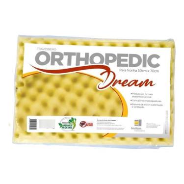 Imagem de Travesseiro Orthopedic Dream Suporte Cervical Ergonômico Amarelo - bou