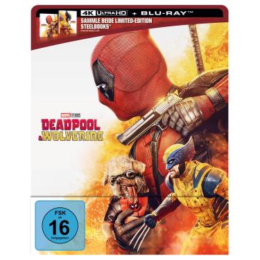 Imagem de Deadpool & Wolverine UHD BD (Lim. Steelbook 'Deadpool')