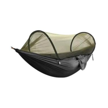 Imagem de Rede de Acampamento 3 em 1 com Mosquiteiro - Abertura Rápida e Anti-Mo