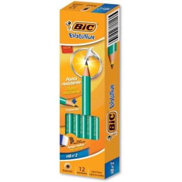 Imagem de Lápis Preto Redondo Evolution Preto S/Borracha 144un - Bic
