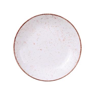 Imagem de Prato Fundo Tramontina Rustico Marrom Maxforce Porcelana 25cm Tramontina