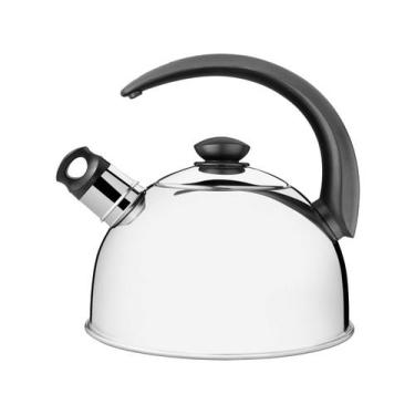 Imagem de Chaleira Tramontina Inox com Apito Prata 3L, 3L, Prata
