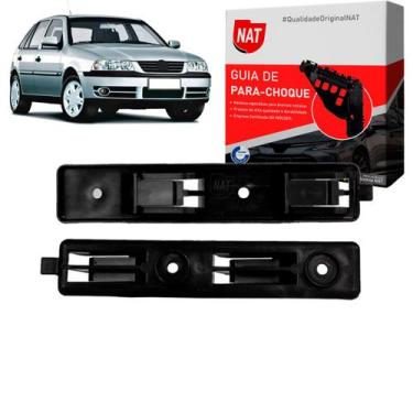 Imagem de Par Suporte Parachoque Vw Gol G3 Ano 1999 Até 2005 Dianteiro - Nat