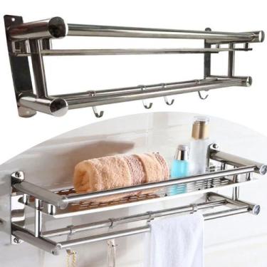 Imagem de Organizador Banheiro Cozinha Inox Porta Tempero Condimentos Utensilios