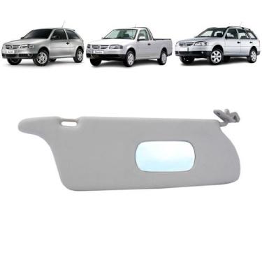 Imagem de Quebra Sol Cinza Com Espelho Simples Volkswagen Gol Parati e Saveiro 1